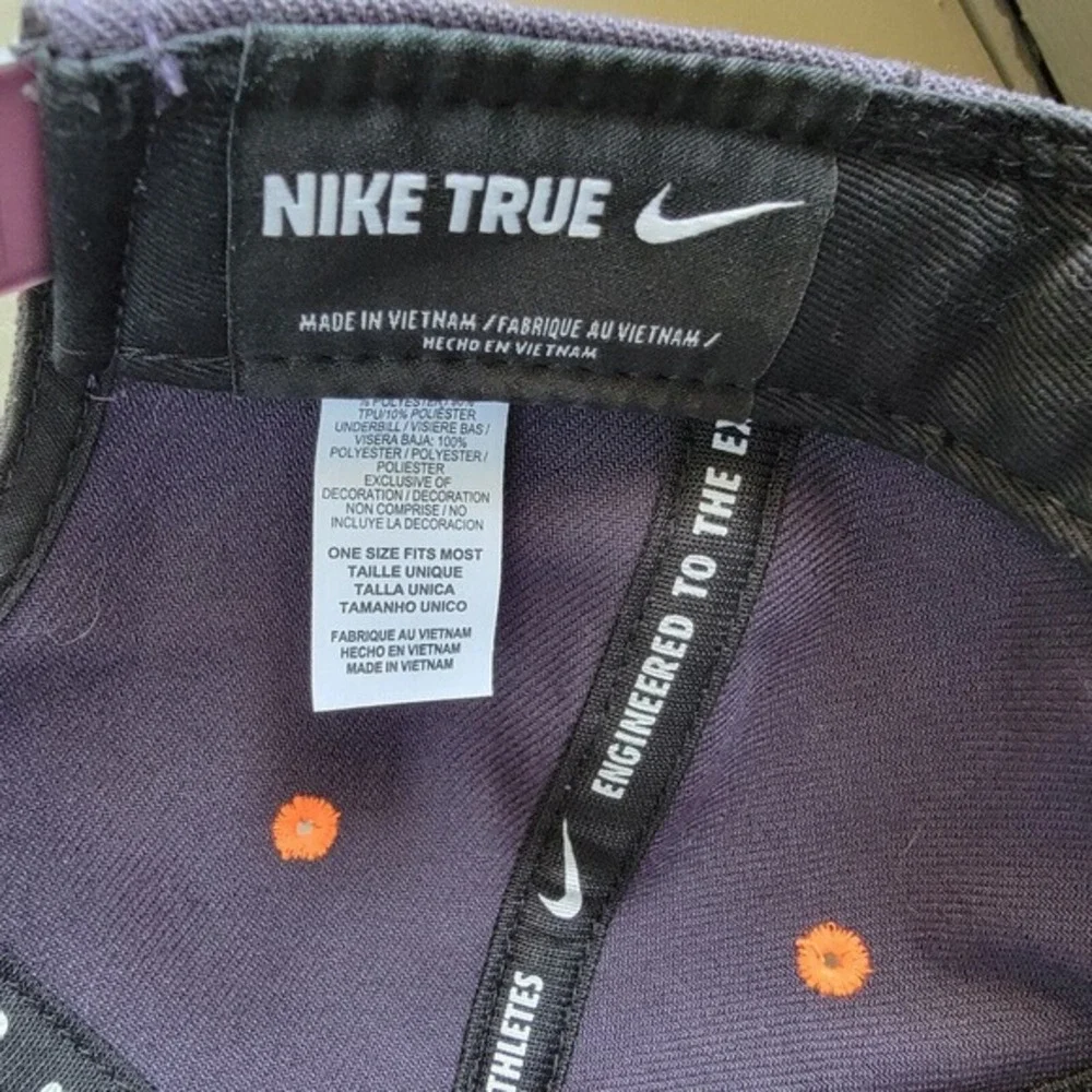Nike True LeBron Instinct Snapback Hat Double Helix Purple Orange Flat‎ Bill